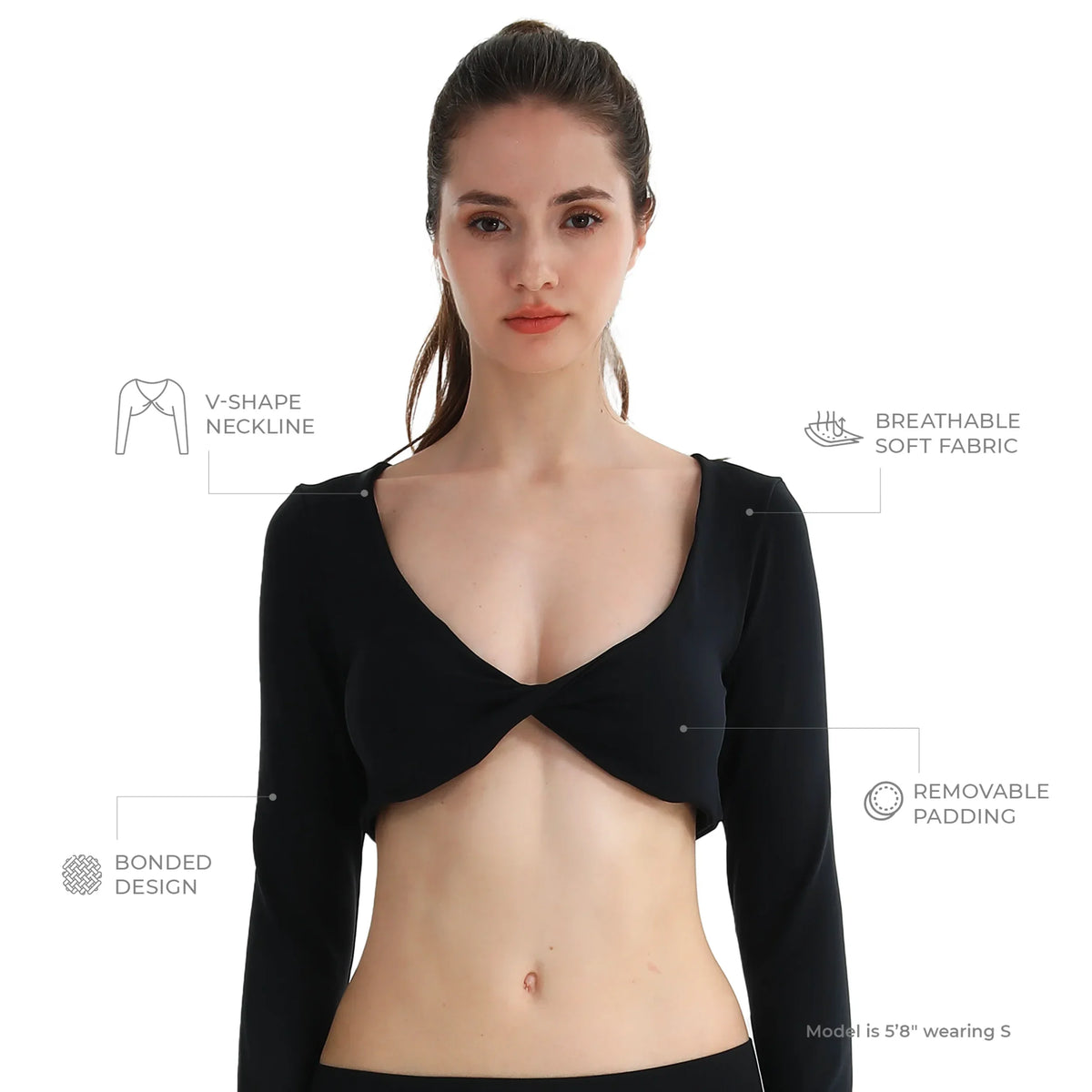 Core Wrap Crop Top