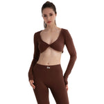 Core Wrap Crop Top