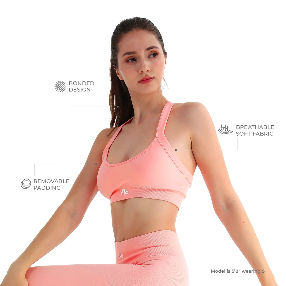 Core Ribbed Sports Bra